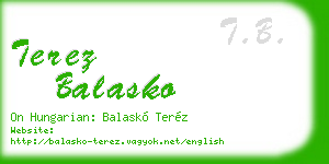 terez balasko business card